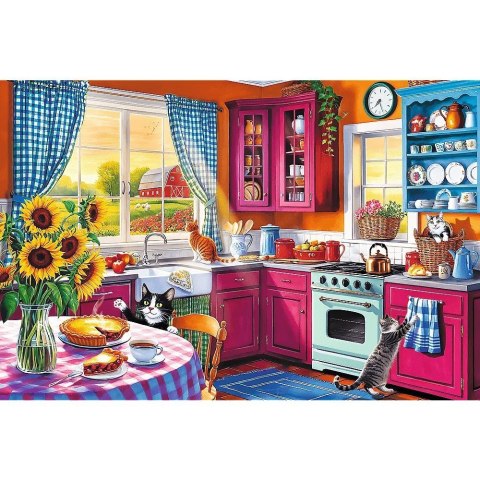 Puzzle 300 elementów EasyPiece Poranek w kuchni; dla seniora