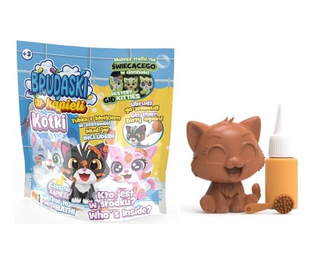 Figurki Brudaski w kąpieli Kotki saszetka 12 sztuk DISPLAY Figurki Brudaski w kąpieli Kotki saszetka 12 sztuk DISPLAY