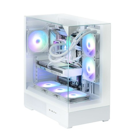 Obudowa P40 Prism Mid-Tower szkło hartowane biała