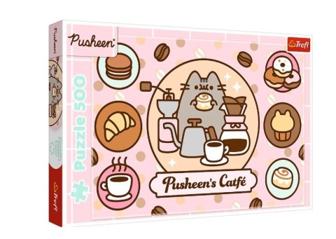 Puzzle 500 elementów Pusheen w kawiarni Puzzle 500 elementów Pusheen w kawiarni