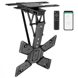Uchwyt sufitowy elektryczny do TV, MC-491 23-65', max 30kg, VESA 600x400, obrót 90st, pilot