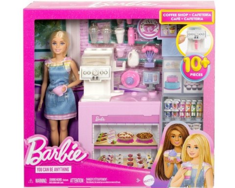 Zestaw z lalką baristką Barbie Kawiarnia Zestaw z lalką baristką Barbie Kawiarnia