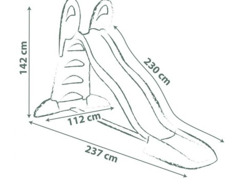 Zjeżdżalnia XL (ślizg 230cm) Zjeżdżalnia XL (ślizg 230cm)