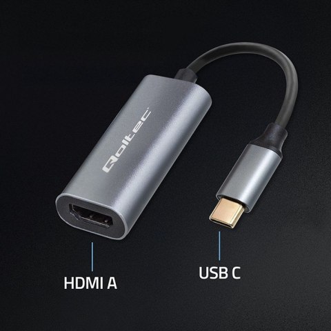 Adapter aluminiowa przejściówka USB-C na HDMI 4K | 60Hz | 32AWG