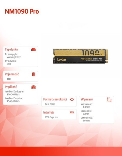 Dysk SSD NM1090 Pro 1TB Gen5 14000/10000