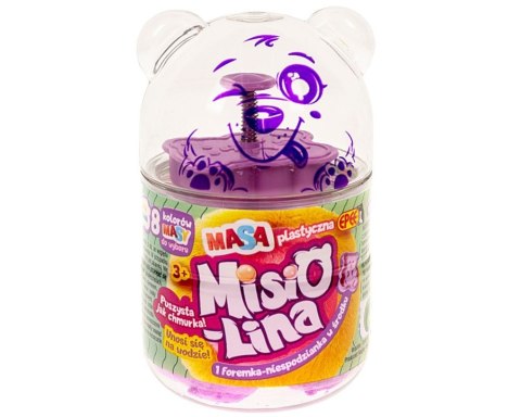 Masa plastyczna Misiolina 60g 1 foremka Czerwona