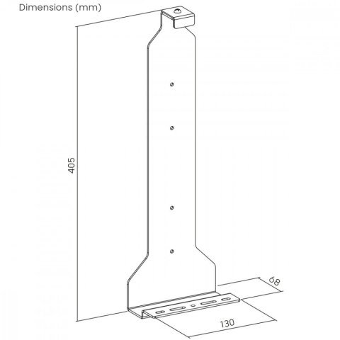 Uhwyt ścienny do PS5, RS180. 10 kg max