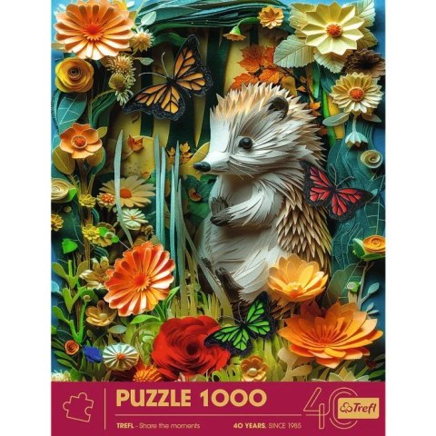 Puzzle 1000 elementów 40-lecie Paper Art Jeż Puzzle 1000 elementów 40-lecie Paper Art Jeż