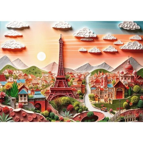 Puzzle 1000 elementów 40-lecie Paper Art Paryż Puzzle 1000 elementów 40-lecie Paper Art Paryż