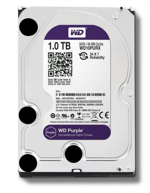 HDD Purple 1TB 3,5'' 64MB SATAIII/5400rpm HDD Purple 1TB 3,5'' 64MB SATAIII/5400rpm