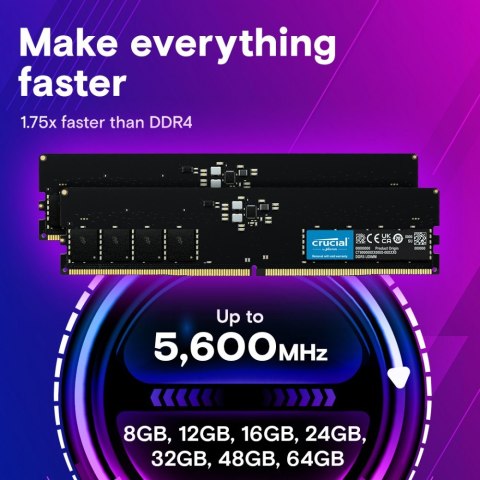 Pamięć DDR5 32GB/5600(2*16GB) CL46 (16Gbit) Pamięć DDR5 32GB/5600(2*16GB) CL46 (16Gbit)