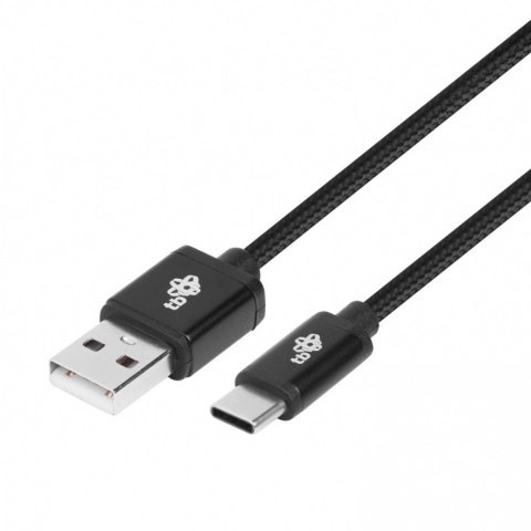 Kabel USB-USB C 3 m. czarny sznurek Kabel USB-USB C 3 m. czarny sznurek