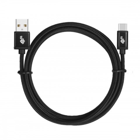 Kabel USB-USB C 3 m. czarny sznurek Kabel USB-USB C 3 m. czarny sznurek