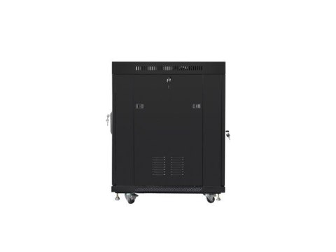 Szafa instalacyjna RACK stojąca 19 15U 800X1000 czarna drzwi szklane LCD (FLAT PACK) Szafa instalacyjna RACK stojąca 19 15U 800X1000 czarna drzwi szklane LCD (FLAT PACK)