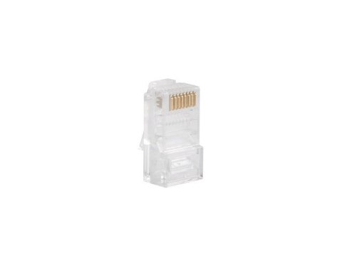 Wtyk sieciowy RJ45 8P8C kat.5E UTP (100szt) do linki i do drutu Wtyk sieciowy RJ45 8P8C kat.5E UTP (100szt) do linki i do drutu