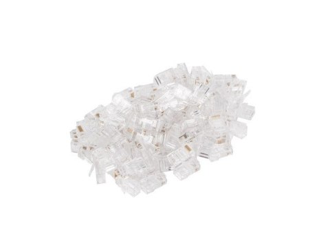 Wtyk sieciowy RJ45 8P8C kat.5E UTP (100szt) do linki i do drutu Wtyk sieciowy RJ45 8P8C kat.5E UTP (100szt) do linki i do drutu