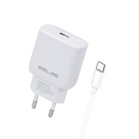 Ładowarka sieciowa 30W GaN USB-C + kabel USB-C, biały Ładowarka sieciowa 30W GaN USB-C + kabel USB-C, biały