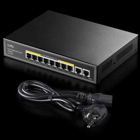 Przełącznik GS1010PE 8xGE PoE+ 120W 2xGb Uplink Przełącznik GS1010PE 8xGE PoE+ 120W 2xGb Uplink