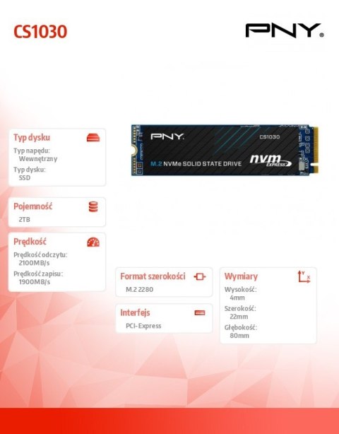Dysk SSD 2TB M.2 2280 BULK M280CS1030-2TB-SI