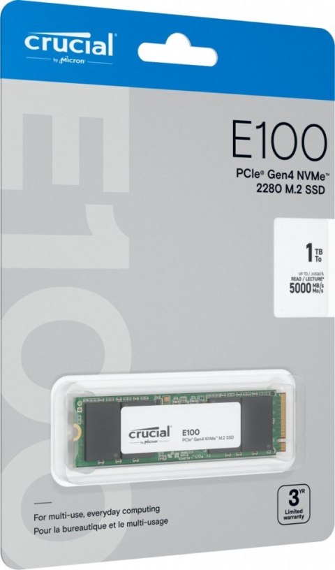 Dysk SSD E100 1TB M.2 NVMe 2280 PCIe 4.0 5000/4500 MB/s Dysk SSD E100 1TB M.2 NVMe 2280 PCIe 4.0 5000/4500 MB/s