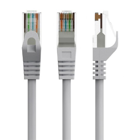 Patch cord kat.6 miedź UTP 3m szary Patch cord kat.6 miedź UTP 3m szary