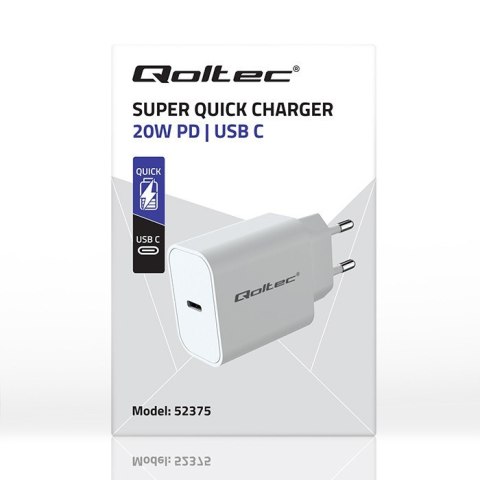 Ładowarka Super Quick PD | USB-C | 20W | 5-12V | 1.67-3A | Biała Ładowarka Super Quick PD | USB-C | 20W | 5-12V | 1.67-3A | Biała
