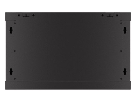 Szafa wisząca 19 cali 6U 600x450 drzwi perforowane (flat pack) czarna