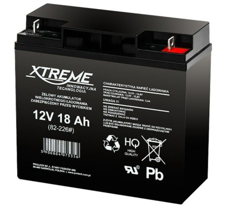Akumulator żelowy 12V 18Ah XTREME Akumulator żelowy 12V 18Ah XTREME