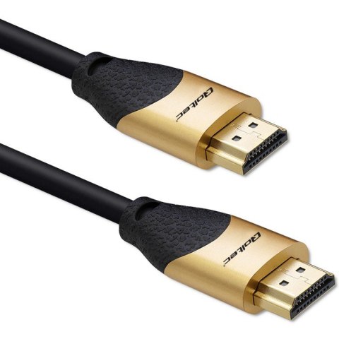 Kabel HDMI v2.1 Ultra High Speed 8K | 60Hz | 28AWG | 3m Złoty Kabel HDMI v2.1 Ultra High Speed 8K | 60Hz | 28AWG | 3m Złoty