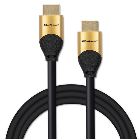 Kabel HDMI v2.1 Ultra High Speed 8K | 60Hz | 28AWG | 3m Złoty Kabel HDMI v2.1 Ultra High Speed 8K | 60Hz | 28AWG | 3m Złoty