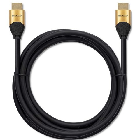 Kabel HDMI v2.1 Ultra High Speed 8K | 60Hz | 28AWG | 3m Złoty Kabel HDMI v2.1 Ultra High Speed 8K | 60Hz | 28AWG | 3m Złoty