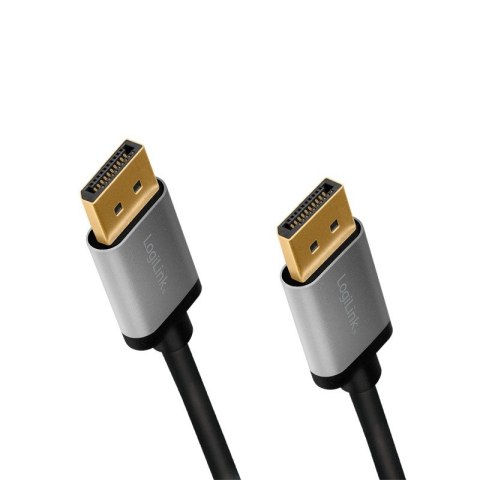 Kabel DisplayPort 4K/60 Hz,DP/M do DP/M aluminiowy 1m Kabel DisplayPort 4K/60 Hz,DP/M do DP/M aluminiowy 1m