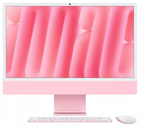 IMac 24 cale: M4 10/10, 24GB, 512GB SSD - Różowy IMac 24 cale: M4 10/10, 24GB, 512GB SSD - Różowy