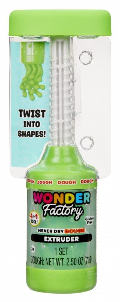 Masa plastyczna Wonder Factory Never Dry Dough, zielony Masa plastyczna Wonder Factory Never Dry Dough, zielony