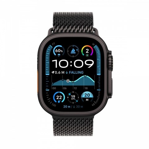 Watch Ultra 2 GPS + Cellular, koperta 49 mm z tytanu w kolorze czarnym z bransoletą mediolańską L z tytanu w kolorze czarnym Watch Ultra 2 GPS + Cellular, koperta 49 mm z tytanu w kolorze czarnym z bransoletą mediolańską L z tytanu w kolorze czarnym