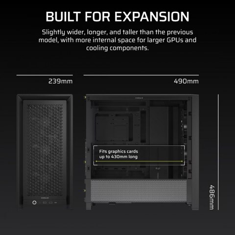 Obudowa FRAME 4000D RS Black Mid Tower ATX