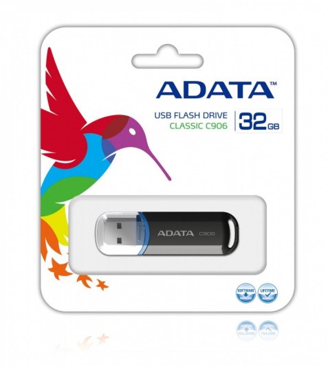 Pendrive DashDrive Classic C906 32GB USB2.0 czarne Pendrive DashDrive Classic C906 32GB USB2.0 czarne