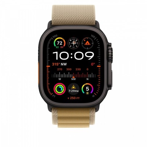 Opaska Alpine w kolorze beżu do koperty 49 mm - rozmiar S - elementy z tytanu w kolorze czarnym Opaska Alpine w kolorze beżu do koperty 49 mm - rozmiar S - elementy z tytanu w kolorze czarnym