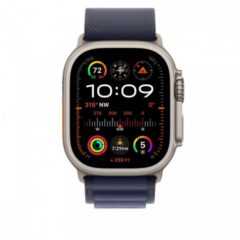 Opaska Alpine w kolorze granatu do koperty 49 mm - rozmiar L - elementy z tytanu w kolorze naturalnym Opaska Alpine w kolorze granatu do koperty 49 mm - rozmiar L - elementy z tytanu w kolorze naturalnym