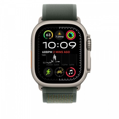 Opaska Trail w kolorze zielonym do koperty 49 mm - rozmiar S/M - elementy z tytanu w kolorze naturalnym Opaska Trail w kolorze zielonym do koperty 49 mm - rozmiar S/M - elementy z tytanu w kolorze naturalnym