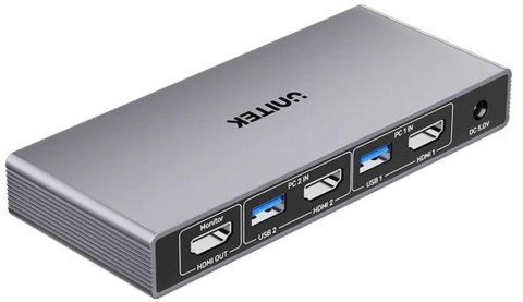 Unitek Przełącznik KVM 4K@60Hz USB 3.0 HDMI Unitek Przełącznik KVM 4K@60Hz USB 3.0 HDMI
