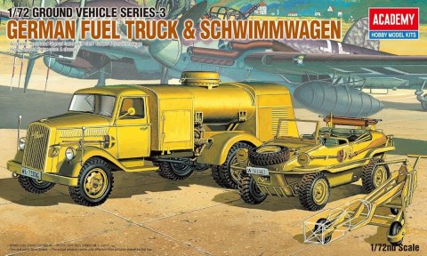 Model plastikowy German Fuel Truck & Schwimmwagen Model plastikowy German Fuel Truck & Schwimmwagen