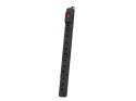 Listwa przeciwprzepięciowa M12/16A Rack 19'' 1.5m czarna (12 gniazd)