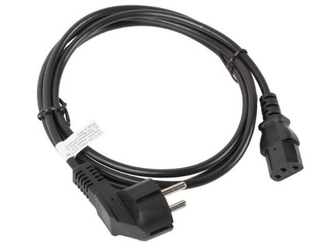 Kabel zasilający CEE 7/7 - IEC 320 C13 1.8M czarny Kabel zasilający CEE 7/7 - IEC 320 C13 1.8M czarny