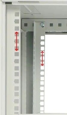 Szafka wisząca rack 12U 600x450 szara metalowe drzwi Szafka wisząca rack 12U 600x450 szara metalowe drzwi