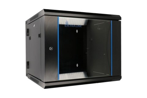 Szafka wisząca rack 12U 600x600 czarna dwusekcyjna Szafka wisząca rack 12U 600x600 czarna dwusekcyjna