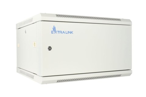 Szafka wisząca rack 6U 600x450 szara z metalowymi drzwiami Szafka wisząca rack 6U 600x450 szara z metalowymi drzwiami