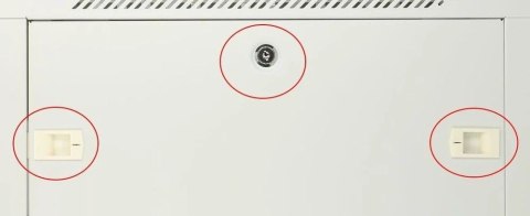 Szafka wisząca rack 6U 600x450 szara z metalowymi drzwiami Szafka wisząca rack 6U 600x450 szara z metalowymi drzwiami