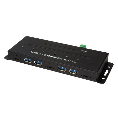 Hub przemysłowy USB-C 3.1 Gen 2, 3xUSB0C, 4xUSB-A Hub przemysłowy USB-C 3.1 Gen 2, 3xUSB0C, 4xUSB-A