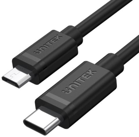 Unitek Y-C473BK przewód USB Typ-C do microUSB 1M Unitek Y-C473BK przewód USB Typ-C do microUSB 1M